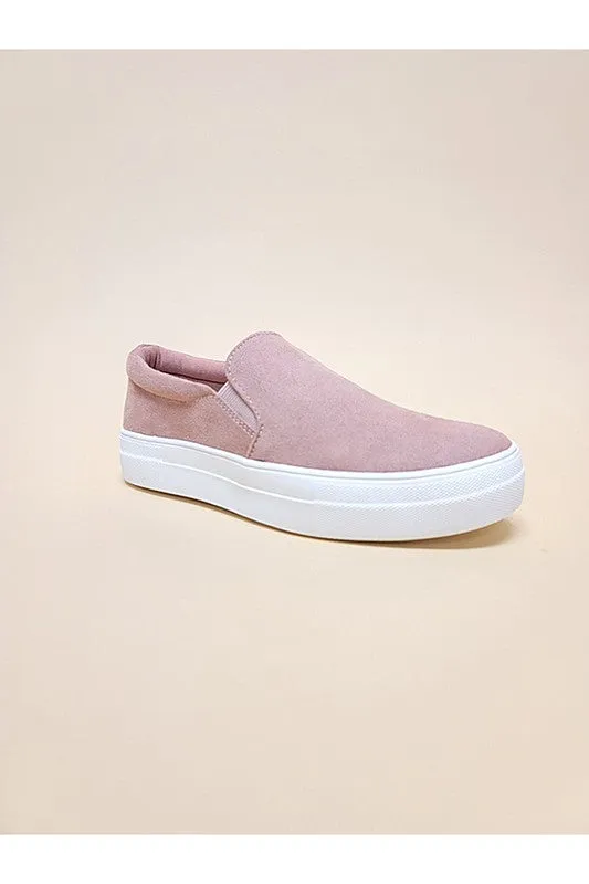 TEEK - DARK MAUVE HIKE-SLIP ON CASUAL SNEAKERS