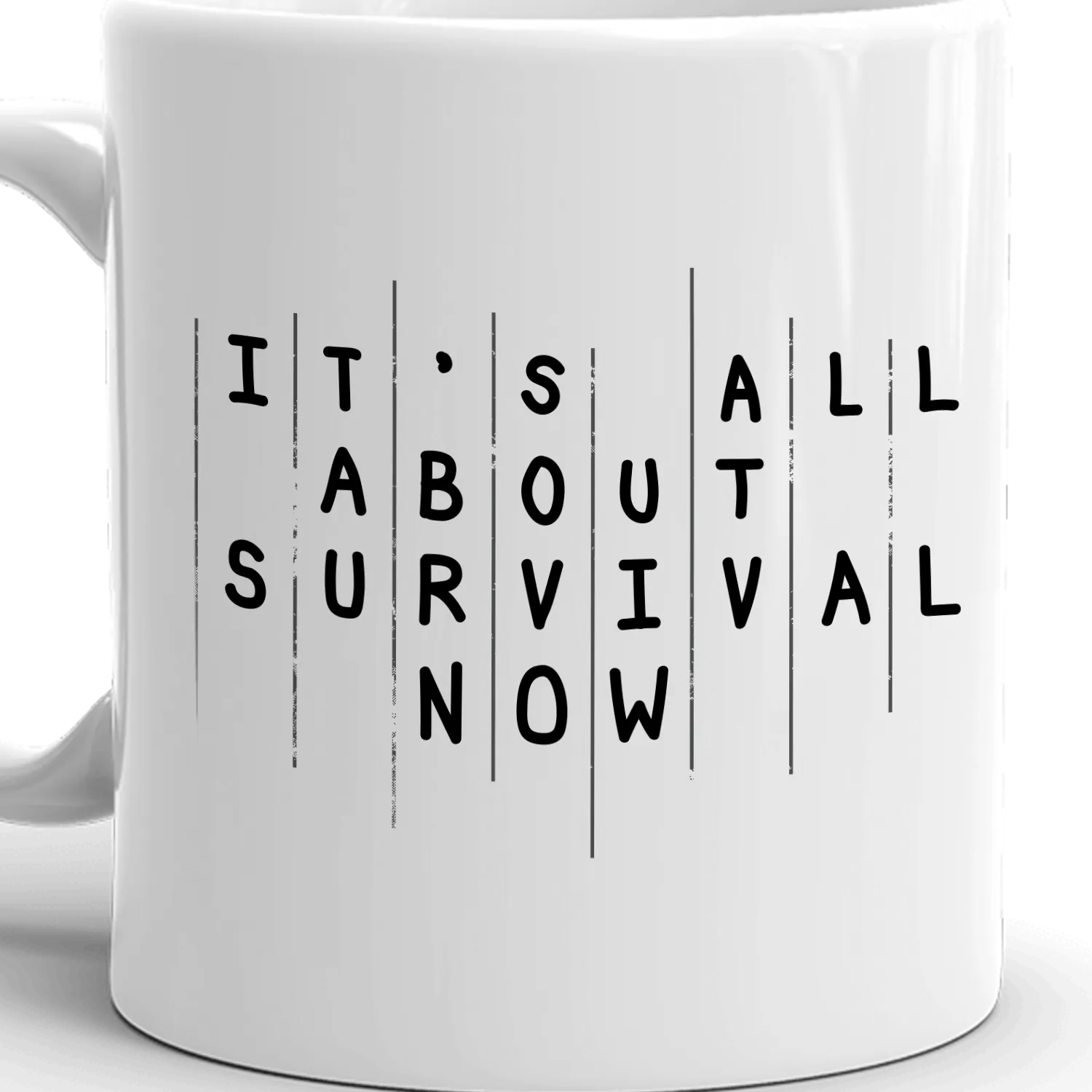 The Walking Dead Rick Season 5 Survival Quote White Mug