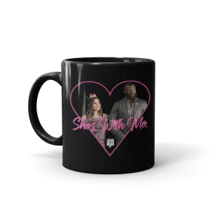 The Walking Dead She's With Me Black Mug