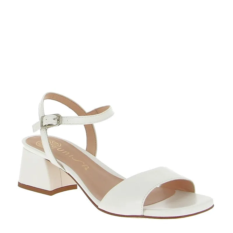 Unisa Kirk White Heeled Sandal