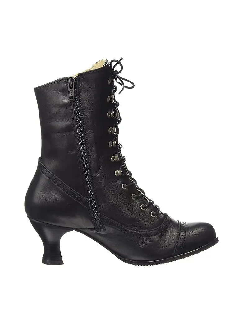 Women's Victorian Gothic Mid-calf High-heeled Boots